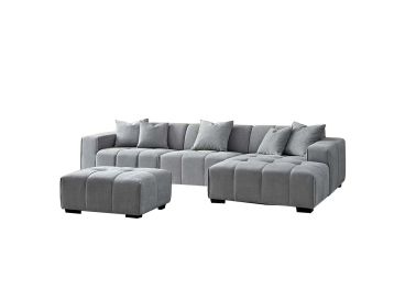 Amalfi Luxe Grey Corner Sofa