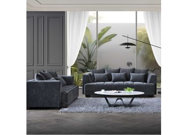 Chelsea Luxe Grey 3 + 2 Sofa Set