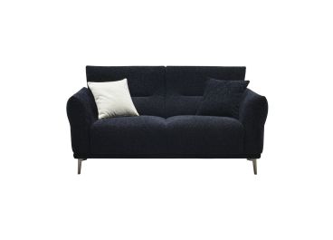 Notturno Luxe Black Bouclé 2 Seater Sofa