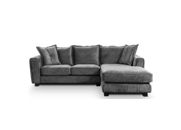 Hyatt Grey Fabric Corner Chaise Sofa