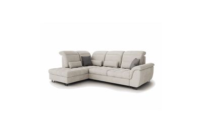 Isabella Corner Sofa Bed Beige - Left Facing