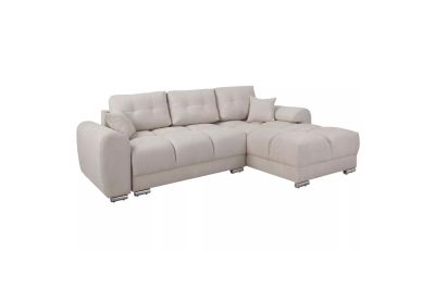 Capri Corner Sofa Bed Beige - Right Facing
