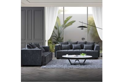 Chelsea Luxe Grey 3 + 2 Sofa Set