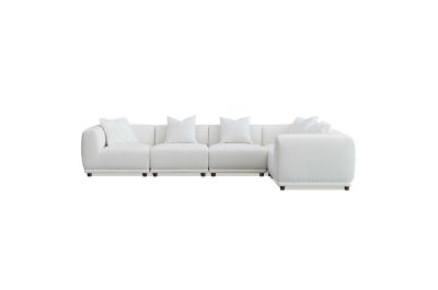 Moncler Luxe Modular Corner Sofa in Premium White Boucle