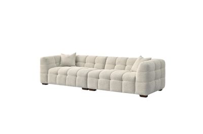 Maison 360 Cloud 4 Seater Sofa in Stone Boucle