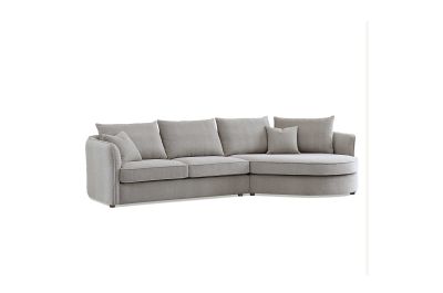 Laurent Corner Chaise Sofa in Pebble Bouclé