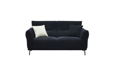 Notturno Luxe Black Bouclé 2 Seater Sofa