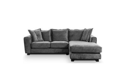 Hyatt Grey Fabric Corner Chaise Sofa